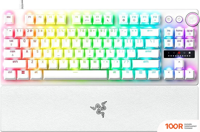Клавиатура Razer HUNTSMAN V3 PRO TKL (БЕЛЫЙ, НЕТ КИРИЛЛИЦЫ) (72563)