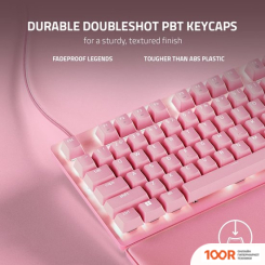 Клавиатура Razer HUNTSMAN V2 TKL (РОЗОВЫЙ, RAZER OPTO-MECHANICAL PURPLE, НЕТ КИРИЛЛИЦЫ) (72557)