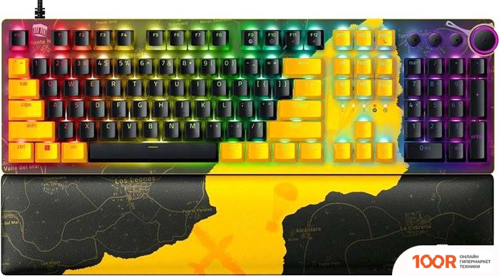 Клавиатура Razer HUNTSMAN V2 PUBG: BATTLEGROUNDS EDITION (RAZER OPTICAL RED, НЕТ КИРИЛЛИЦЫ) (72554)