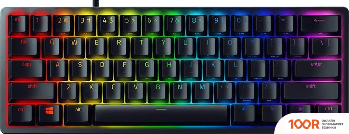 Клавиатура Razer HUNTSMAN MINI CLICKY (ЧЕРНЫЙ, НЕТ КИРИЛЛИЦЫ) (72544)