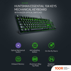 Клавиатура Razer HUNTSMAN ESSENTIAL (НЕТ КИРИЛЛИЦЫ) (72539)