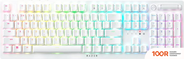 Клавиатура Razer DEATHSTALKER V2 PRO WIRELESS (БЕЛЫЙ, RAZER LOW PROFILE OPTICAL PURPLE, НЕТ КИРИЛЛИЦЫ) (72532)