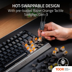 Клавиатура Razer BLACKWIDOW V4 75% (ЧЕРНЫЙ, НЕТ КИРИЛЛИЦЫ) (72507)