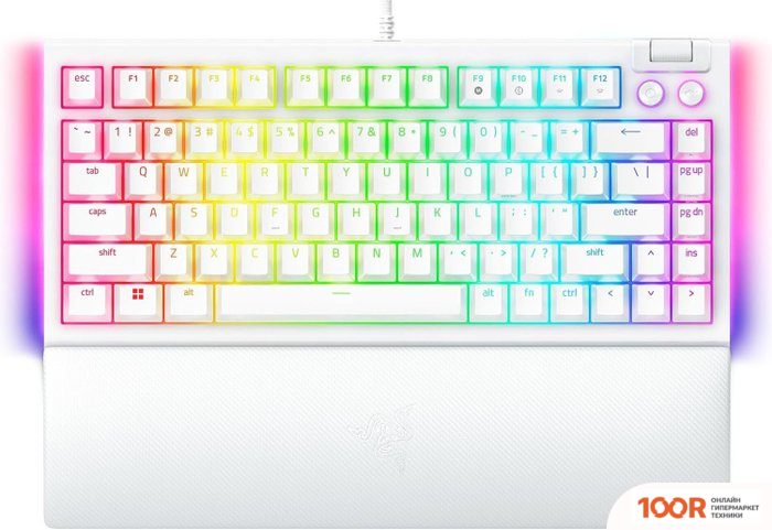 Клавиатура Razer BLACKWIDOW V4 75% (БЕЛЫЙ, НЕТ КИРИЛЛИЦЫ) (72506)