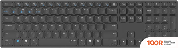 Клавиатура Rapoo E9800M (ТЕМНО-СЕРЫЙ) (72478)