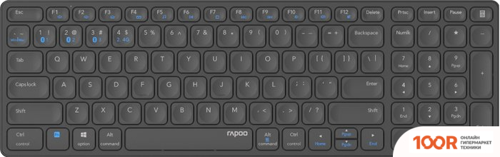 Клавиатура Rapoo E9700M (ТЕМНО-СЕРЫЙ) (72476)