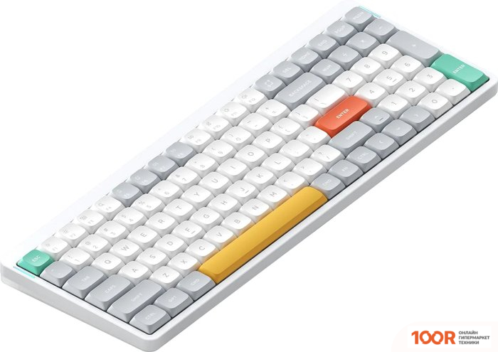 Клавиатура NuPhy AIR96 V2 IONIC WHITE (GATERON LOW PROFILE BROWN 2.0, НЕТ КИРИЛЛИЦЫ) (72411)