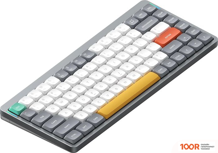 Клавиатура NuPhy AIR75 V2 LUNAR GRAY (GATERON LOW PROFILE RED 2.0) (72392)