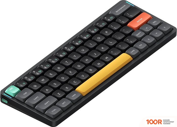 Клавиатура NuPhy AIR60 V2 BASALT BLACK (NUPHY LOW PROFILE COWBERRY, НЕТ КИРИЛЛИЦЫ) (72337)