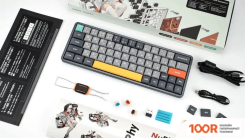 Клавиатура NuPhy AIR60 TWILIGHT (GATERON LOW-PROFILE RED 2.0, НЕТ КИРИЛЛИЦЫ) (72332)