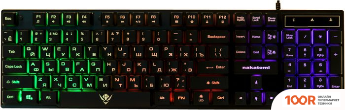 Клавиатура Nakatomi KG-23U (ЧЕРНЫЙ) (72327)