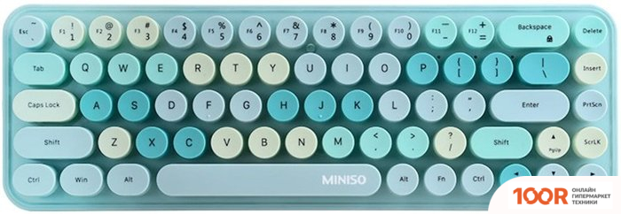 Клавиатура Miniso FASHION 7766 (ГОЛУБОЙ) (72297)