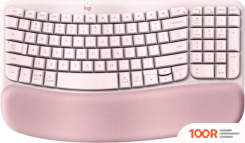 Клавиатура Logitech WAVE KEYS 920-012281 (РОЗОВЫЙ, НЕТ КИРИЛЛИЦЫ) (72263)