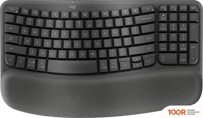 Клавиатура Logitech WAVE KEYS 920-012281 (ГРАФИТ, НЕТ КИРИЛЛИЦЫ) (72262)
