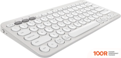 Клавиатура Logitech PEBBLE KEYS 2 K380S 920-011776 (БЕЛЫЙ, НЕТ КИРИЛЛИЦЫ) (72231)