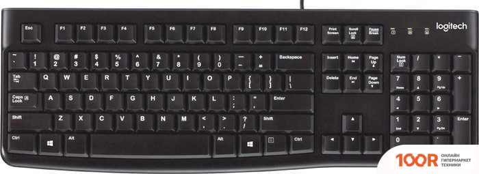 Клавиатура Logitech K120 920-002583 (НЕТ КИРИЛЛИЦЫ) (72167)