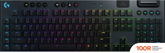 Клавиатура Logitech G913 LIGHTSPEED WIRELESS RGB 920-009114 (GL CLICKY, НЕТ КИРИЛЛИЦЫ) (72146)