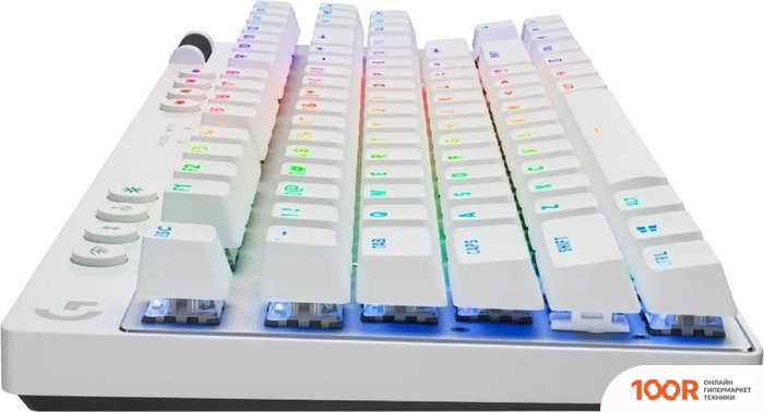 Клавиатура Logitech G PRO X TKL LIGHTSPEED GL TACTILE 920-012148 (БЕЛЫЙ, НЕТ КИРИЛЛИЦЫ) (72102)