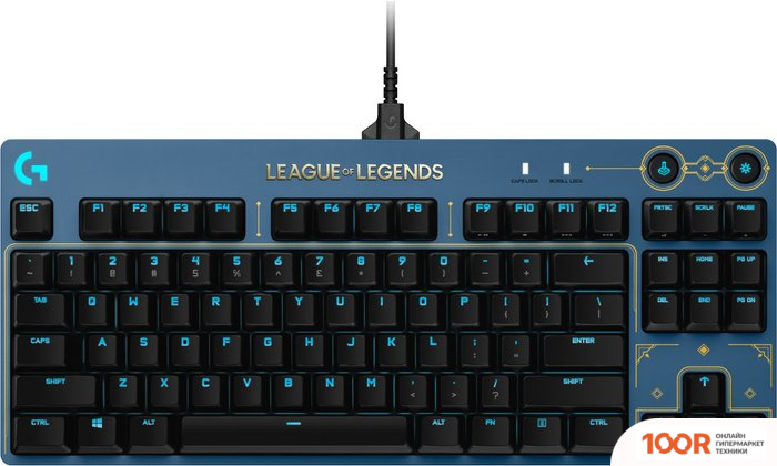 Клавиатура Logitech G PRO LEAGUE OF LEGENDS EDITION 920-010539 (GX BROWN, НЕТ КИРИЛЛИЦЫ) (72092)