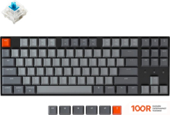 Клавиатура Keychron K8 WHITE LED K8-G2 (GATERON G PRO BLUE, НЕТ КИРИЛЛИЦЫ) (71961)