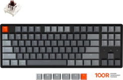 Клавиатура Keychron K8 RGB K8-J3 (GATERON G PRO BROWN, НЕТ КИРИЛЛИЦЫ) (71957)