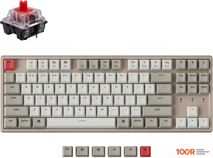Клавиатура Keychron K8 K8-M1-RU (GATERON G PRO RED) (71944)