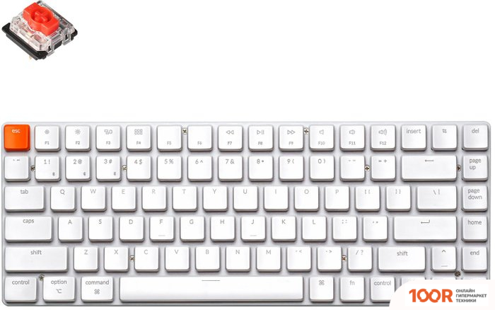 Клавиатура Keychron K3 V2 K3-K1-RU (GATERON LOW PROFILE RED) (71895)