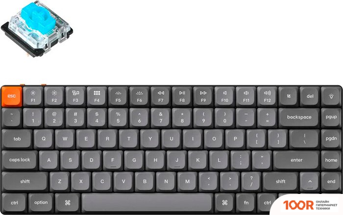 Клавиатура Keychron K3 MAX RGB K3M-H2-RU (GATERON LOW PROFILE BLUE) (71888)