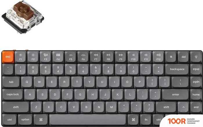 Клавиатура Keychron K3 MAX RGB K3M-B3-RU (GATERON LOW PROFILE BROWN) (71886)