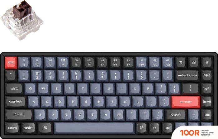 Клавиатура Keychron K2 PRO RGB K2P-J3-RU (KEYCHRON K PRO BROWN) (71873)