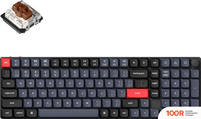 Клавиатура Keychron K17 PRO K17P-H3-RU (GATERON LOW PROFILE BROWN) (71867)