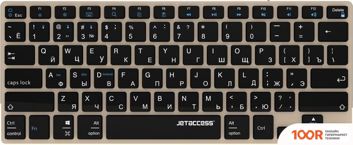 Клавиатура Jet.A SLIMLINE K2 BT (ЗОЛОТИСТЫЙ) (71830)