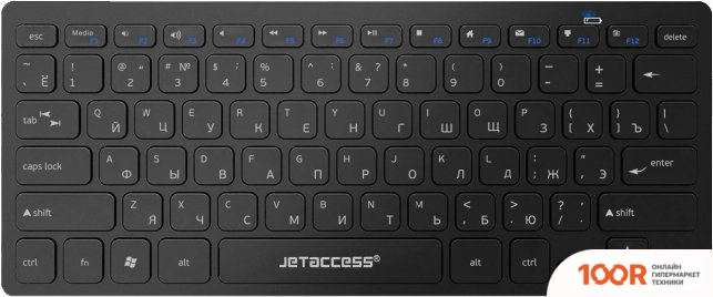 Клавиатура Jet.A SLIM LINE K8 BT (ЧЕРНЫЙ) (71827)