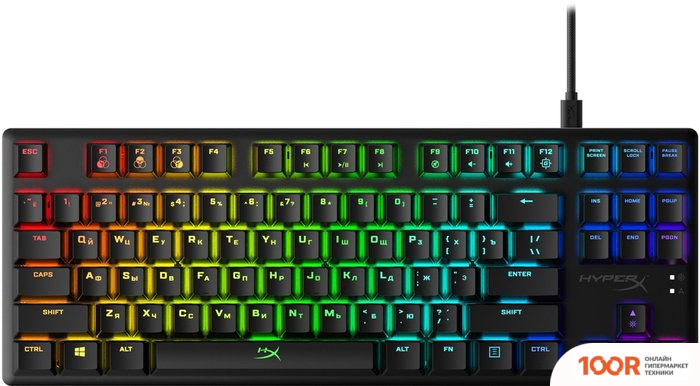 Клавиатура HyperX ALLOY ORIGINS CORE (HYPERX BLUE) (71791)