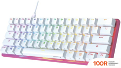 Клавиатура HyperX ALLOY ORIGINS 60 PINK (HYPERX RED, НЕТ КИРИЛЛИЦЫ) (71785)