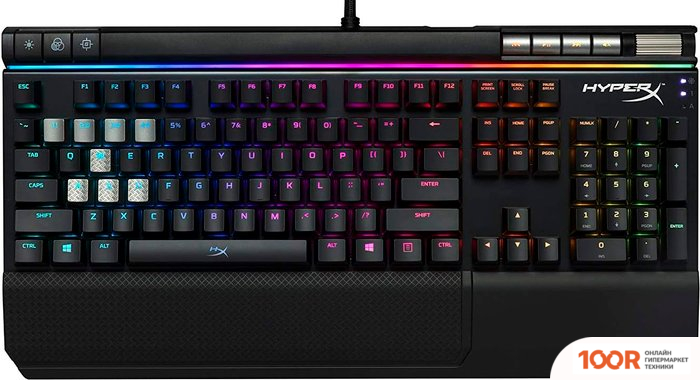 Клавиатура HyperX ALLOY ELITE RGB (CHERRY MX BLUE, НЕТ КИРИЛЛИЦЫ) (71766)