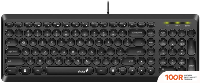 Клавиатура Genius SLIMSTAR Q200 (ЧЕРНЫЙ) (71705)