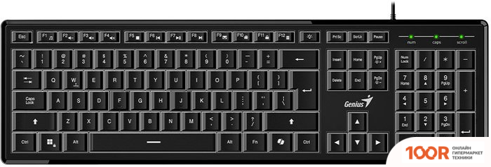 Клавиатура Genius SLIMSTAR 820 (ЧЕРНЫЙ) (71702)