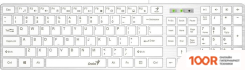 Клавиатура Genius SLIMSTAR 126 (БЕЛЫЙ) (71699)