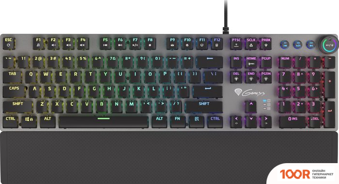 Клавиатура Genesis THOR 401 RGB (НЕТ КИРИЛЛИЦЫ) (71687)