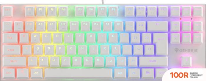 Клавиатура Genesis THOR 303 TKL RGB (БЕЛЫЙ, НЕТ КИРИЛЛИЦЫ) (71684)