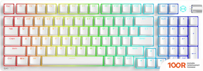 Клавиатура Edifier HECATE G4K HECATE SPACE-TIME RED (БЕЛЫЙ, НЕТ КИРИЛЛИЦЫ) (71605)