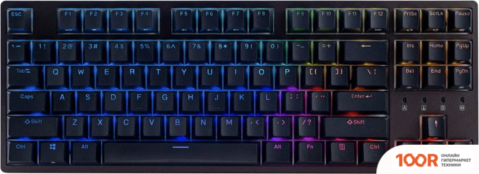 Клавиатура Durgod TAURUS K320 NEBULA RGB (MX SILENT RED, НЕТ КИРИЛЛИЦЫ) (71598)