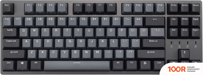 Клавиатура Durgod TAURUS K320 (ТЕМНО-СЕРЫЙ, CHERRY MX BROWN, НЕТ КИРИЛЛИЦЫ) (71589)