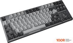 Клавиатура Durgod TAURUS K320 (СЕРЫЙ, CHERRY MX SILENT BLACK, НЕТ КИРИЛЛИЦЫ) (71586)