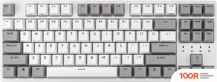 Клавиатура Durgod TAURUS K320 (БЕЛЫЙ, CHERRY MX SPEED SILVER, НЕТ КИРИЛЛИЦЫ) (71584)