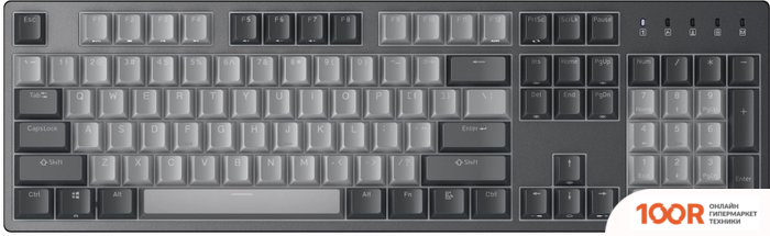 Клавиатура Durgod TAURUS K310 CORONA (СЕРЫЙ, KAILH TURBO RED, НЕТ КИРИЛЛИЦЫ) (71567)