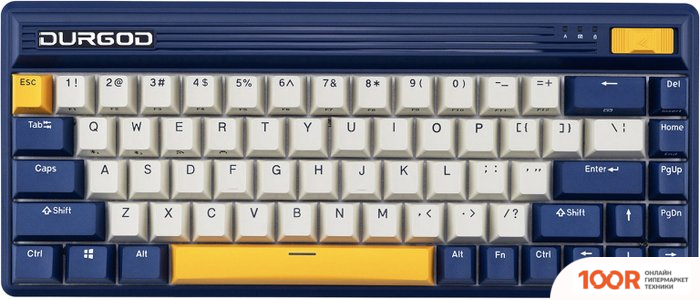Клавиатура Durgod FUSION NAVIGATOR (CHERRY MX BLUE, НЕТ КИРИЛЛИЦЫ) (71537)