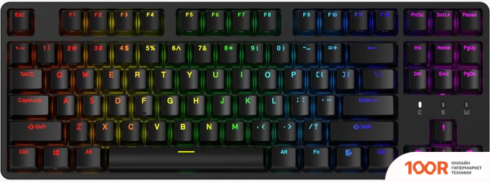 Клавиатура Durgod CAVALRY 87W (KAILH TURBO BROWN, НЕТ КИРИЛЛИЦЫ) (71535)