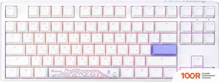 Клавиатура Ducky ONE 3 TKL RGB WHITE (CHERRY MX BROWN) (71529)